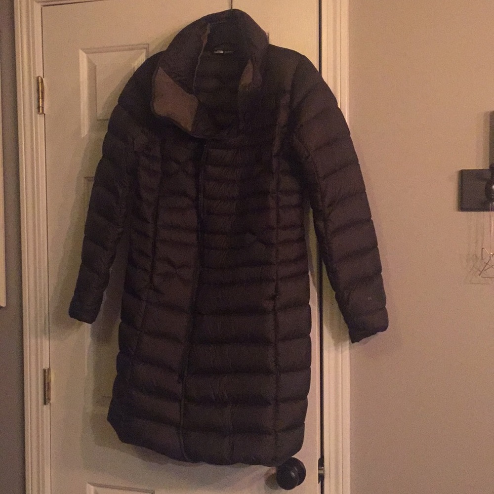 North Face full length down coat